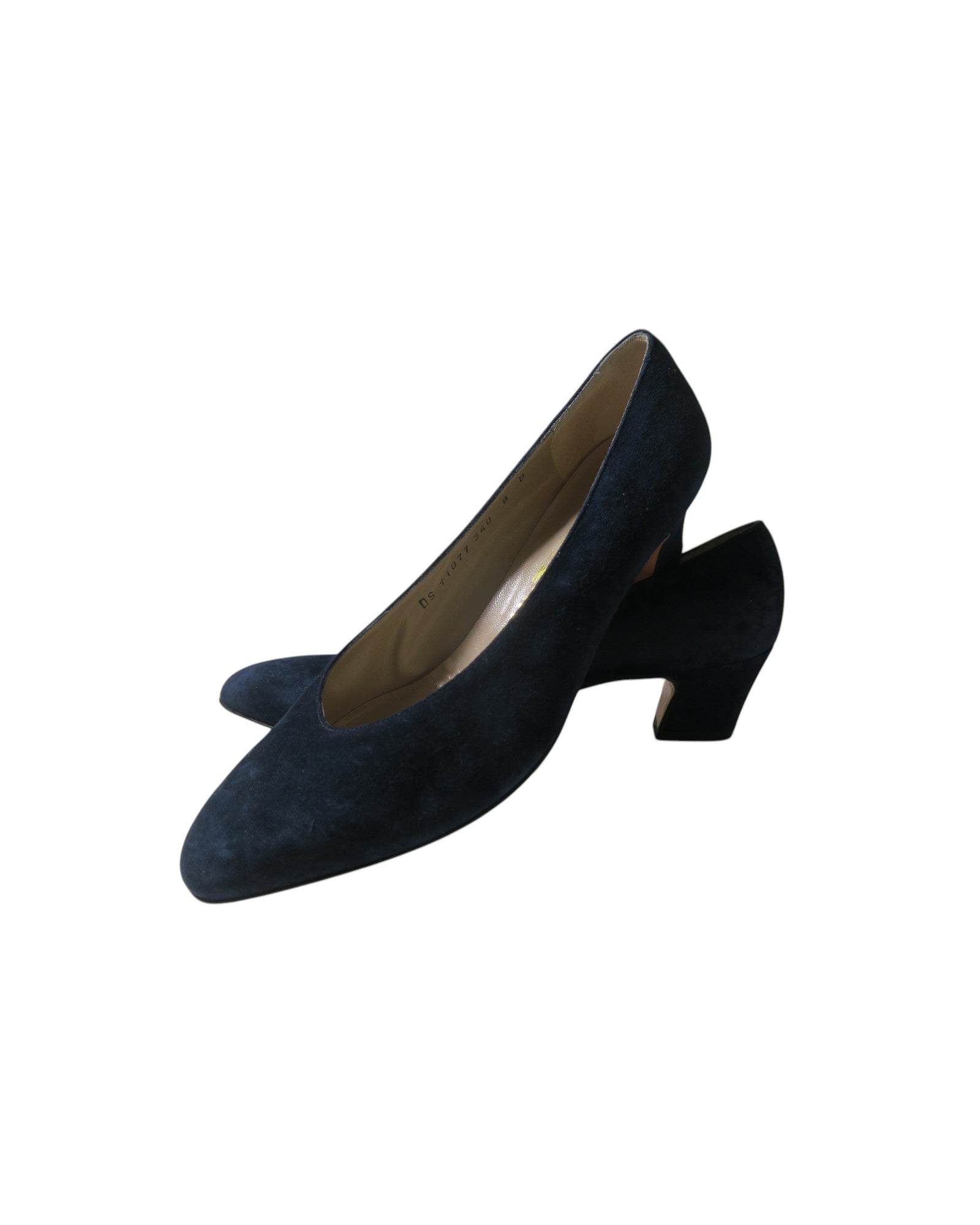 Salvatore Ferragamo Dark Navy Suede Pumps Size 8