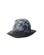 Albertus Swanepoel multicolor graphic print bucket hat in blue, green, black and white