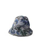 Albertus Swanepoel multicolor graphic print bucket hat in blue, green, black and white