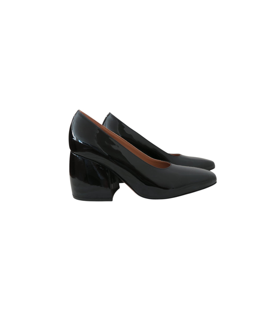Maison Margiela Patent Leather Block Heel Size 36