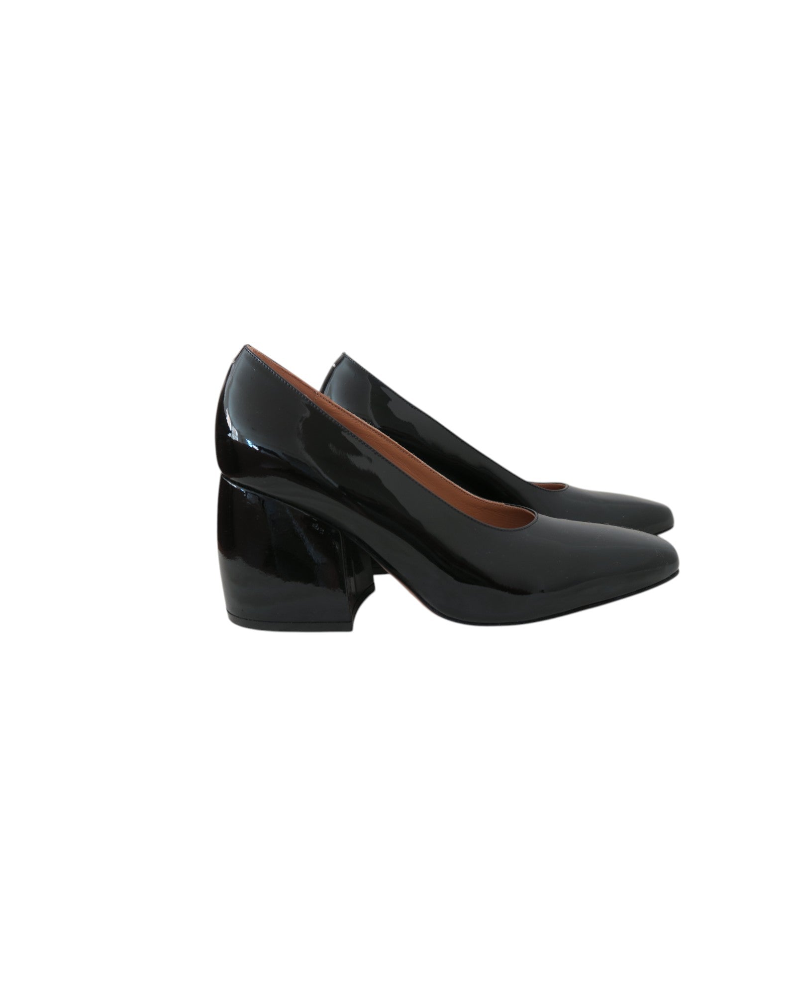 Maison Margiela Patent Leather Block Heel Size 36