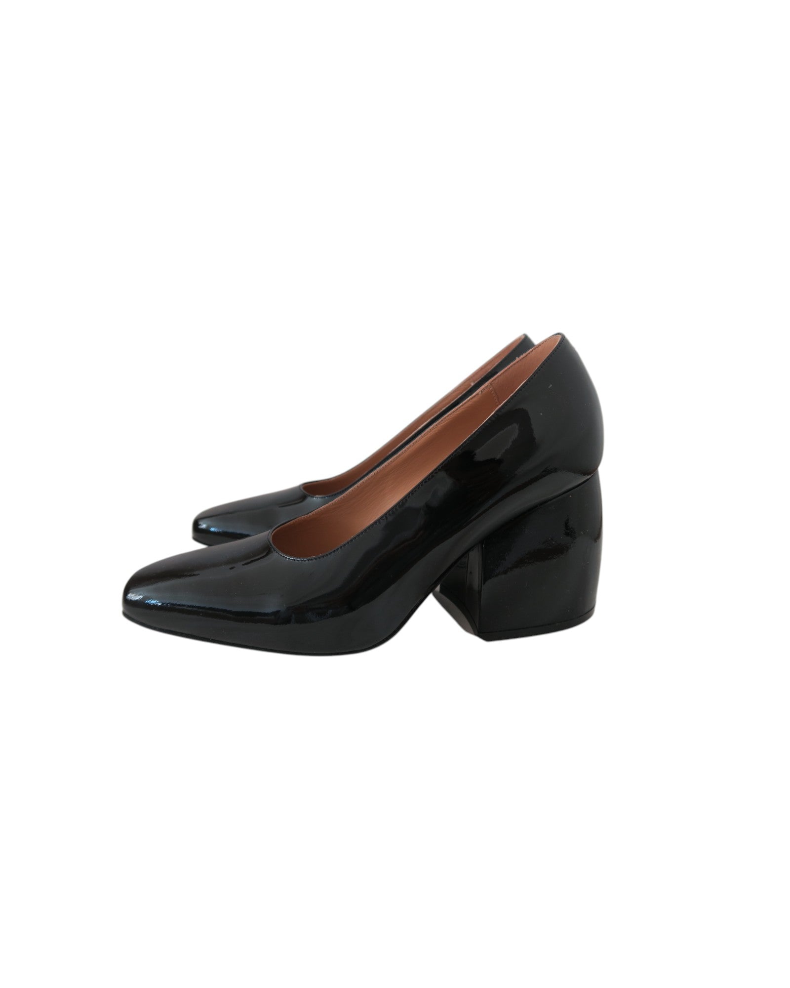 Maison Margiela Patent Leather Block Heel Size 36