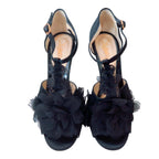 Yves Saint Laurent Flower Satin Heel Size 35