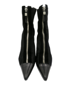 YSL Yves Saint Laurent Pointed Toe Zipper Boots Size 36