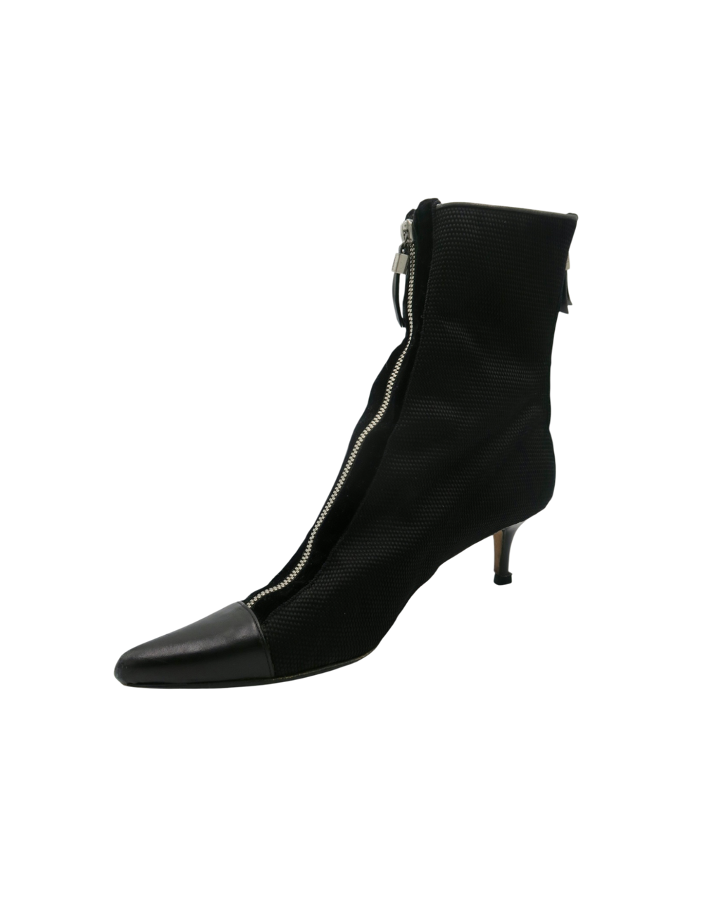 YSL Yves Saint Laurent Pointed Toe Zipper Boots Size 36