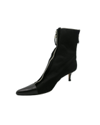 YSL Yves Saint Laurent Pointed Toe Zipper Boots Size 36