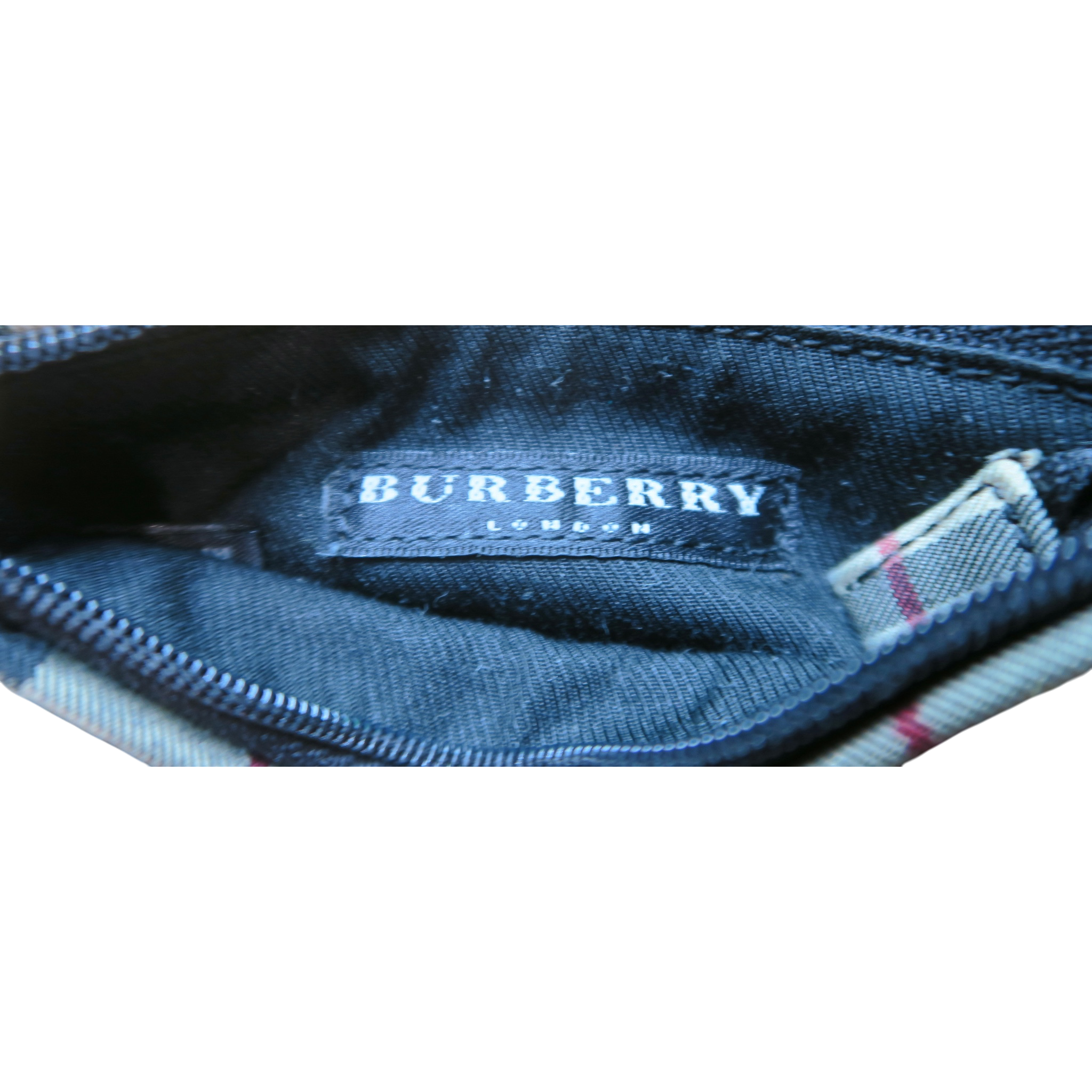 Burberry Check Zipper Coin Purse