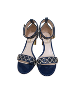 Nicholas Kirkwood Maeva Raffia Pearl Ankle Strap Sandals Size 39
