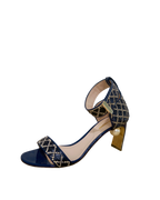 Nicholas Kirkwood Maeva Raffia Pearl Ankle Strap Sandals Size 39