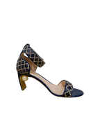 Nicholas Kirkwood Maeva Raffia Pearl Ankle Strap Sandals Size 39