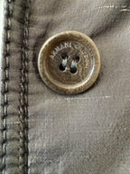 ARMANI COLLEZIONI Metallic Taupe Quilted Blazer Jacket Size 12
