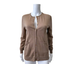 St. John Knit Camel Cardigan Size Small