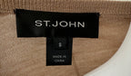 St. John Knit Camel Cardigan Size Small