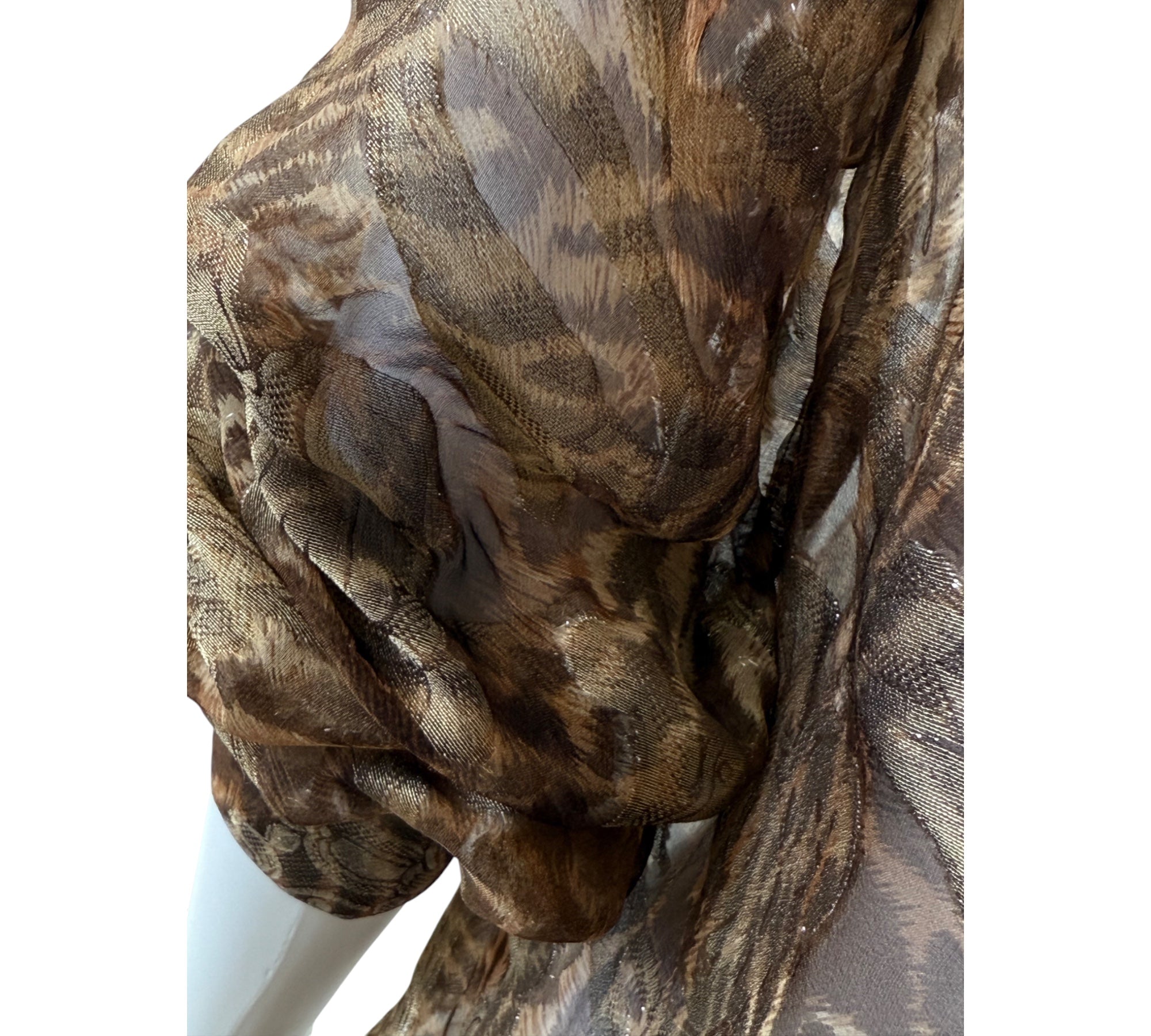 Escada Leopard and Paisley Blouse Size 40