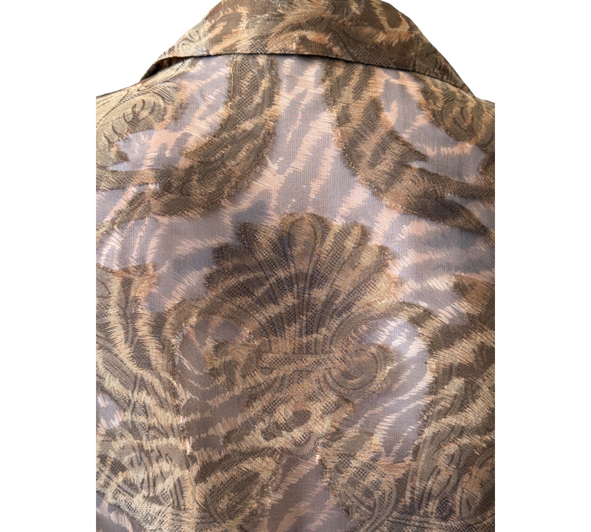 Escada Leopard and Paisley Blouse Size 40