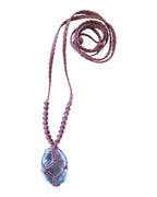 Olivia Moray Macramé Clear Quartz Pendant Necklace