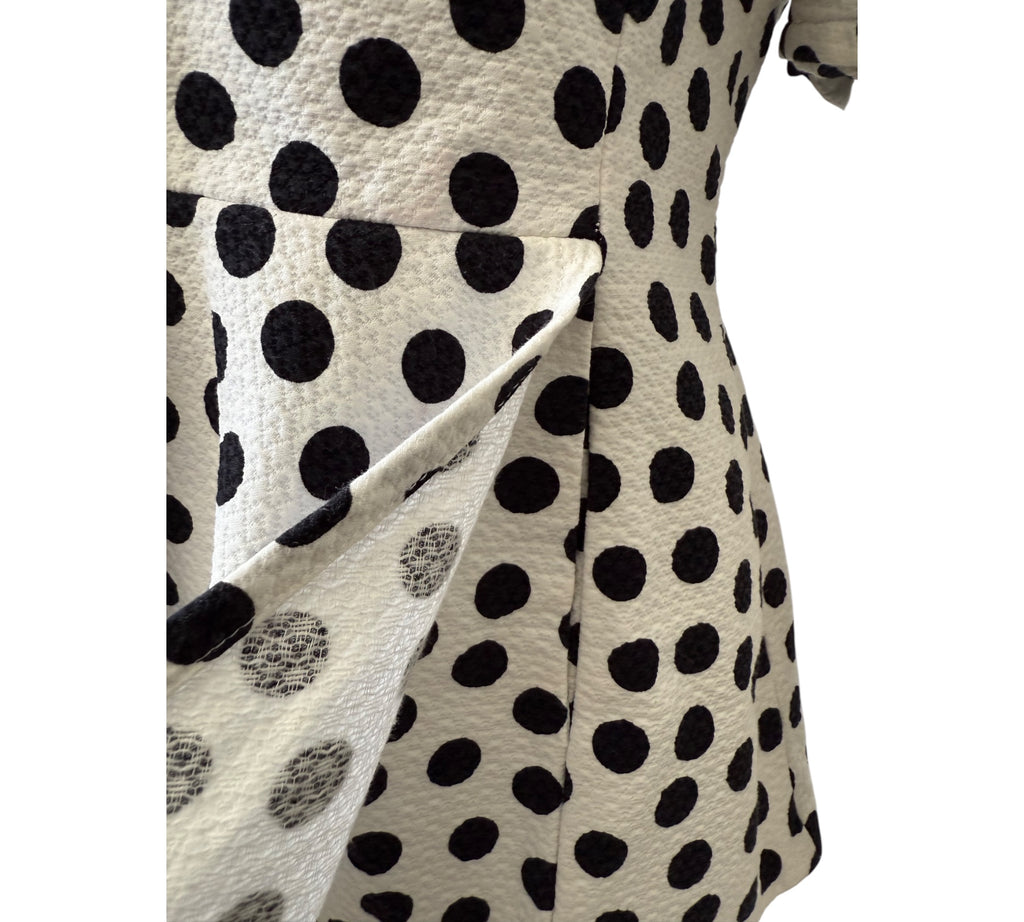 Escada Polka Dot Peplum Jacket Size 40