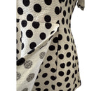 Escada Polka Dot Peplum Jacket Size 40