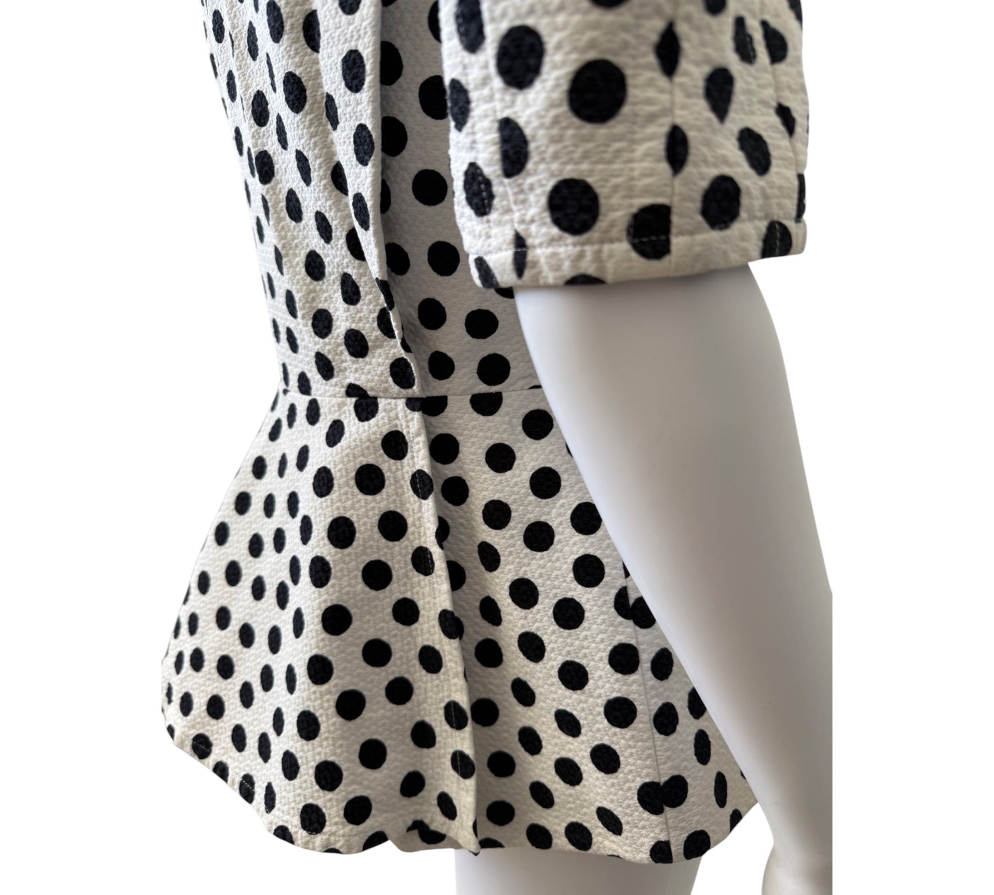Escada Polka Dot Peplum Jacket Size 40