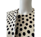 Escada Polka Dot Peplum Jacket Size 40