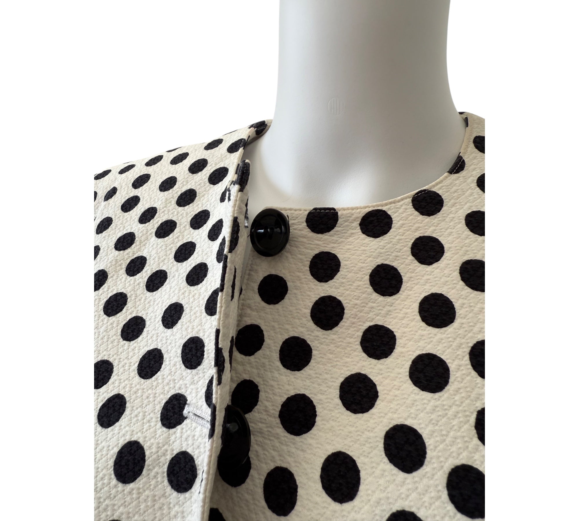 Escada Polka Dot Peplum Jacket Size 40
