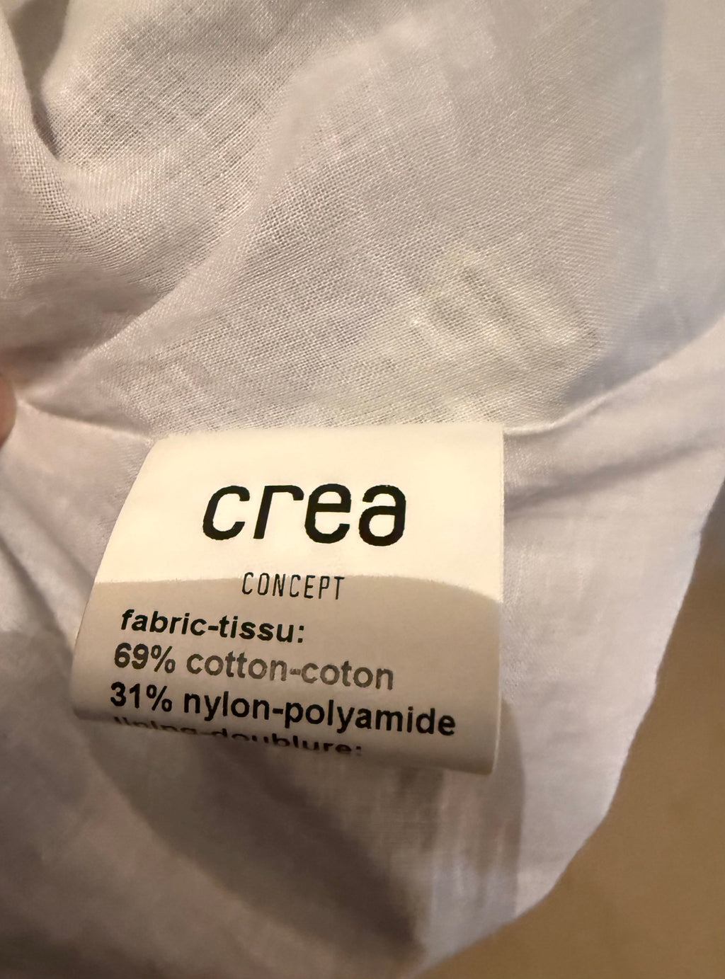 CREA CONCEPT Taupe Crinkle Linen Pleated Midi Skirt  Size 44 Parisian Contemporary Designer