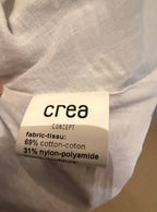 CREA CONCEPT Taupe Crinkle Linen Pleated Midi Skirt  Size 44 Parisian Contemporary Designer