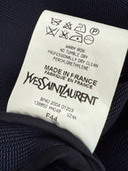 Yves Saint Laurent YSL Double Breasted Navy Jacket with Gold Buttons Size: 44
