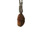 Olivia Moray Macramé Crazy Lace Agate Pendant Necklace