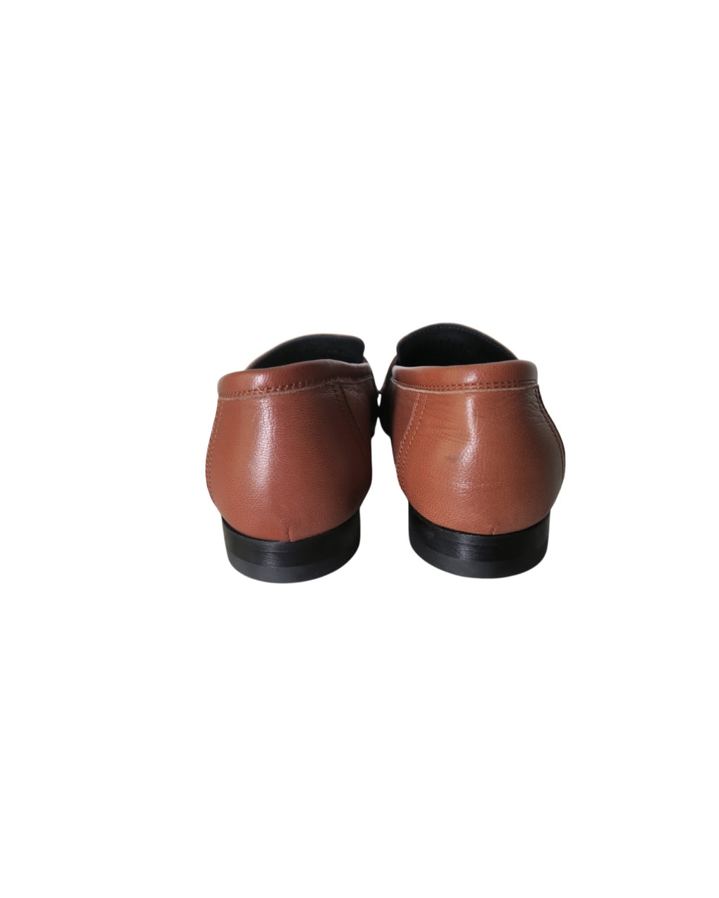Hermes Royal Leather Natural Brown Loafers Size 6