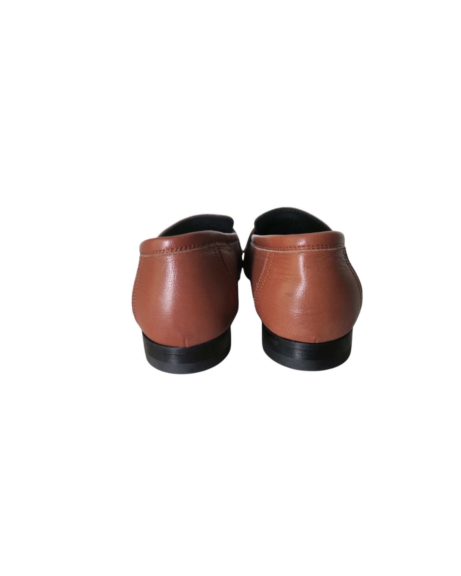 Hermes Royal Leather Natural Brown Loafers Size 6