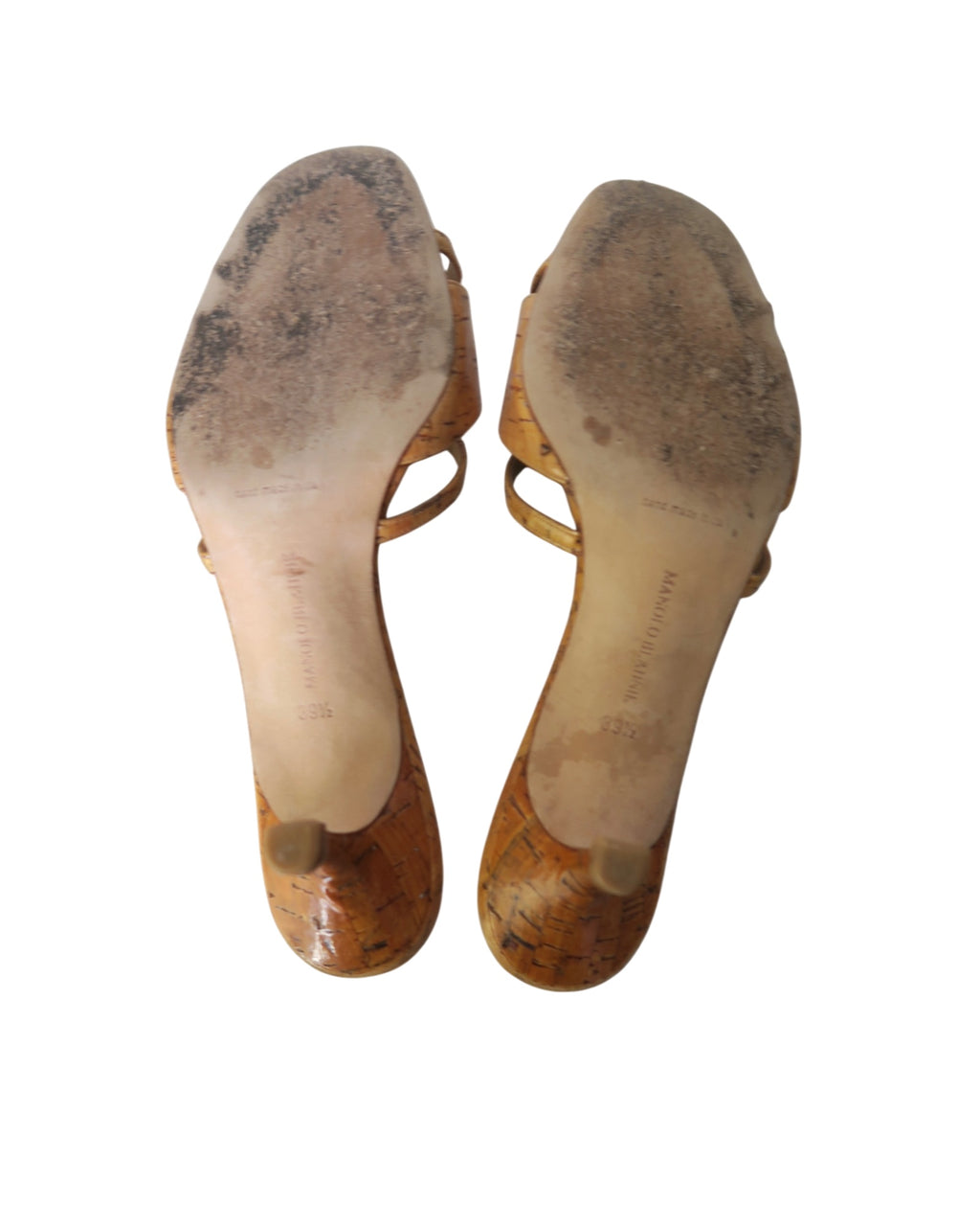 Manolo Blahnik Snakeskin Slide Sandals Size 39.5