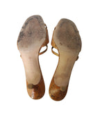 Manolo Blahnik Snakeskin Slide Sandals Size 39.5