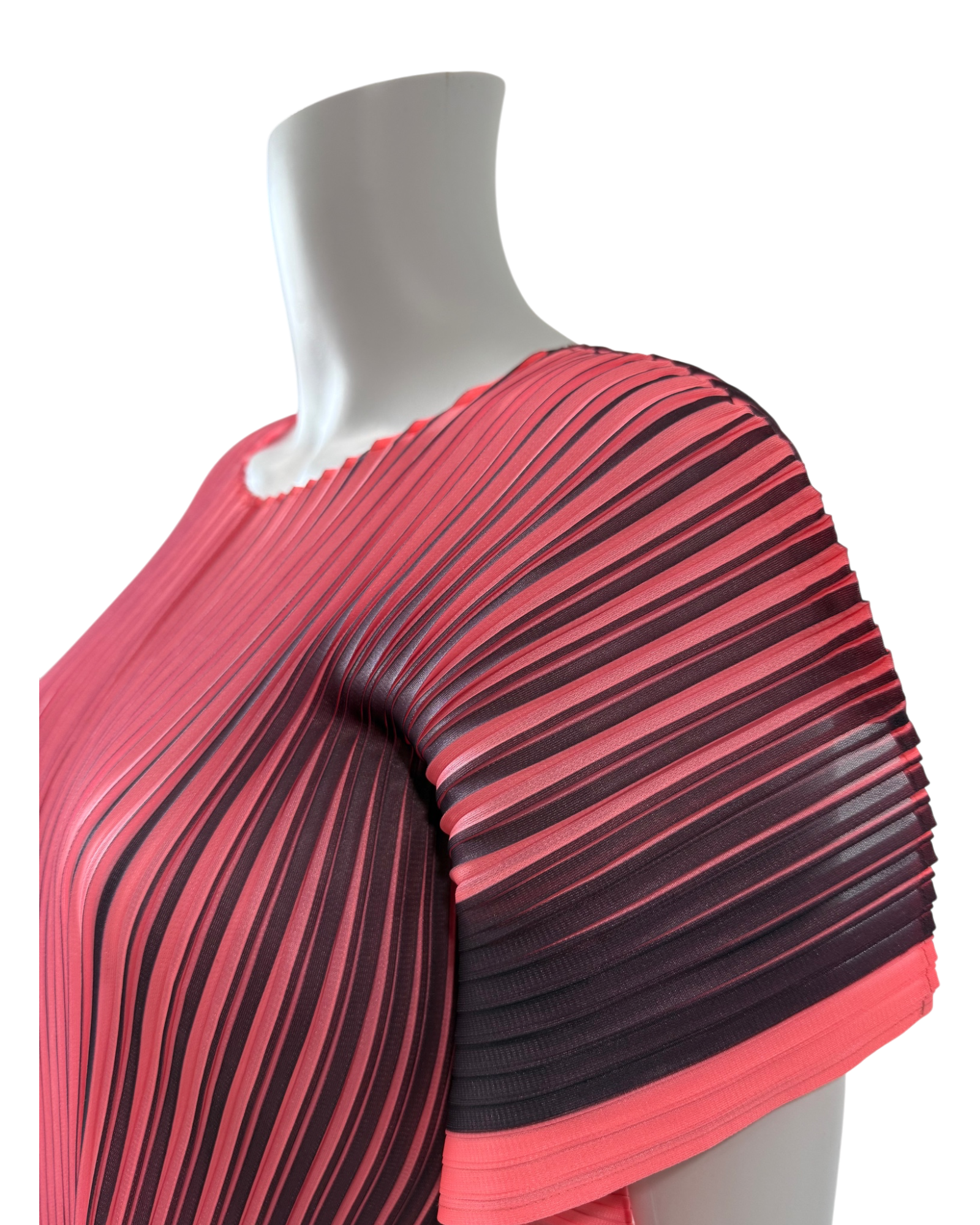 Pleats Please Issey Miyake Pink Gradient Pleated Top Size 3