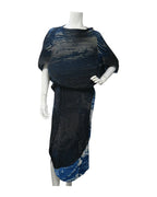 Issey Miyake Pleated Two-Piece Set | Sculptural Top & Asymmetrical Skirt