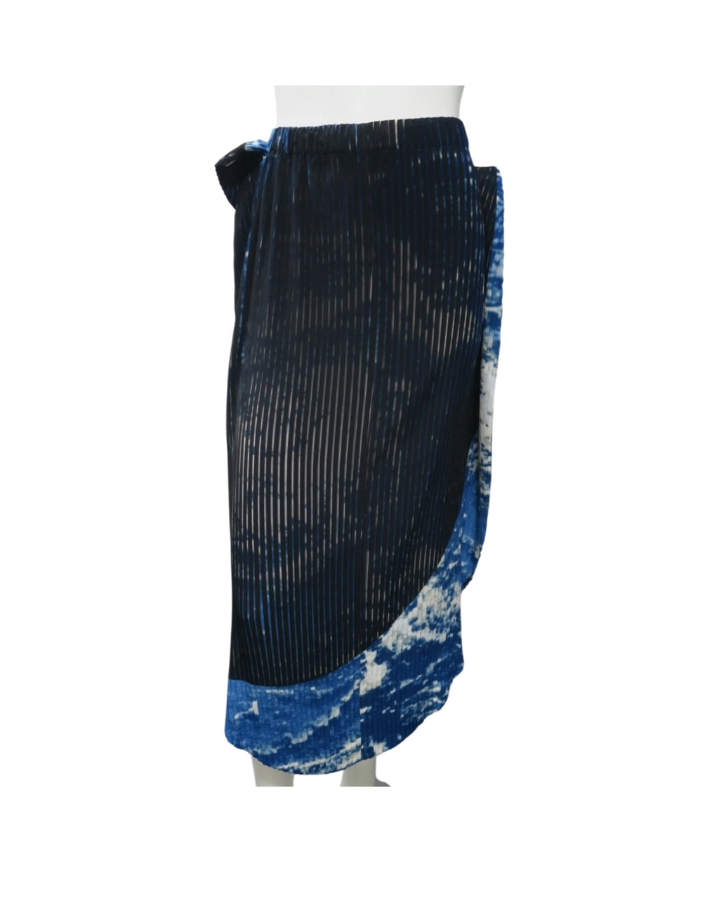 Issey Miyake Pleated Two-Piece Set | Sculptural Top & Asymmetrical Skirt