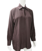 Fendi Crystal FF Embellished Button-Down Blouse Size 44