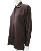 Fendi Crystal FF Embellished Button-Down Blouse Size 44