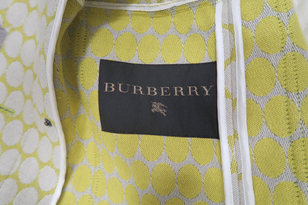 Burberry Runway Jacquard Belted Coat Size 6