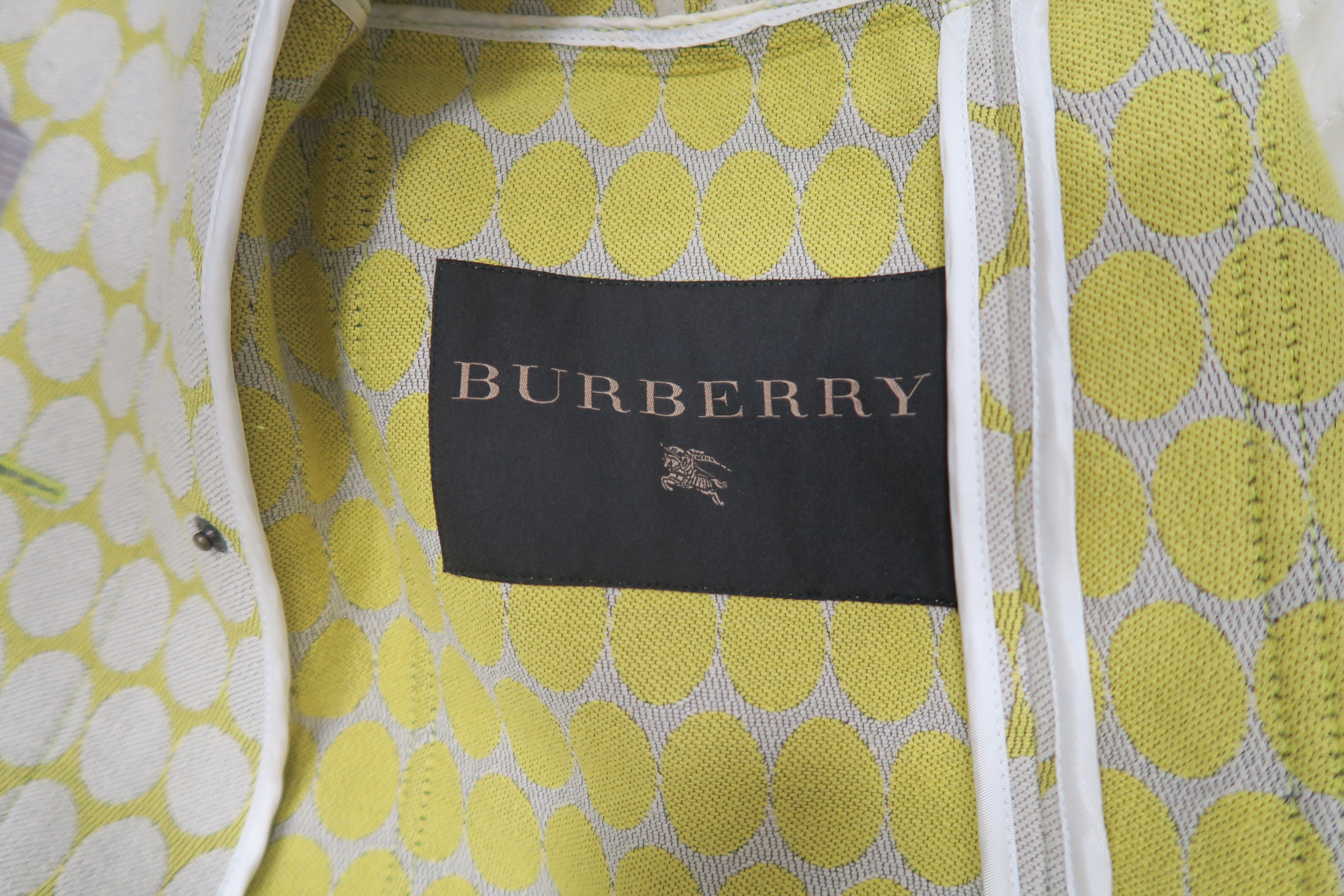 Burberry Runway Jacquard Belted Coat Size 6