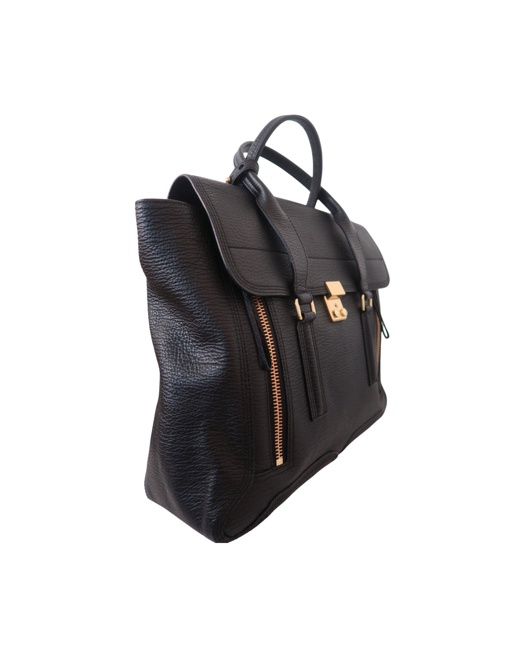 3.1 Phillip Lim Pashli Large Leather Black Satchel