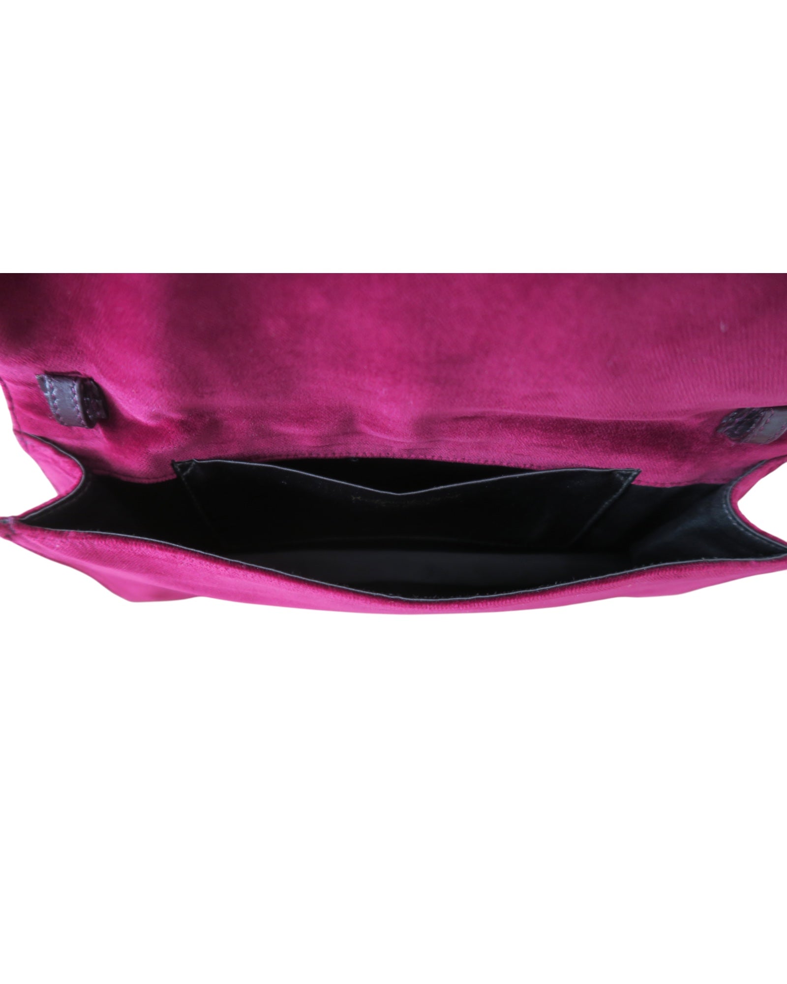 Yves Saint Laurent  Byzantine Cross Embellishment Velvet Clutch