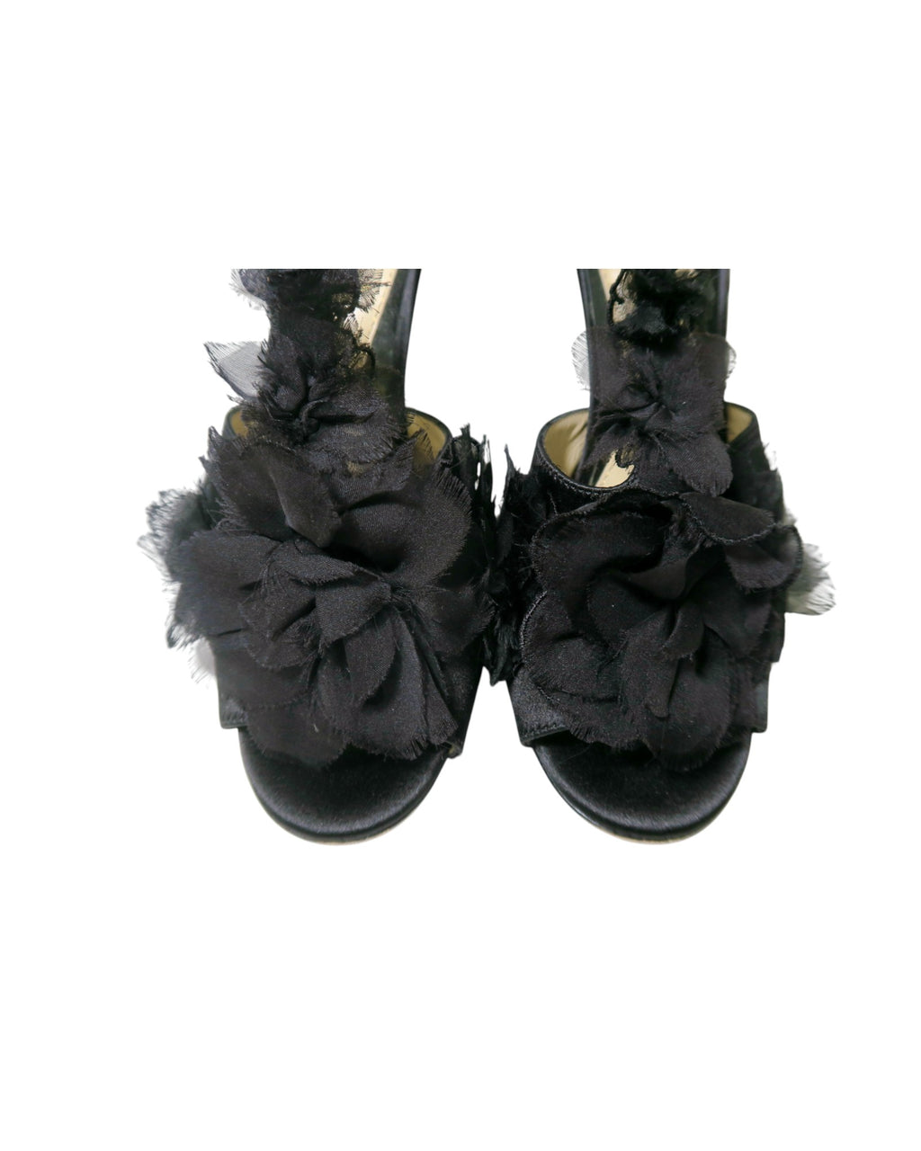 Yves Saint Laurent Flower Satin Heel Size 35