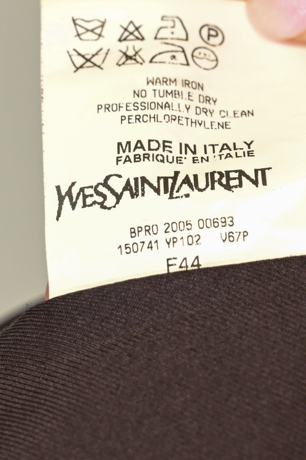 Yves Saint Laurent YSL Brown Bouclé Artisan Jacket Size 44