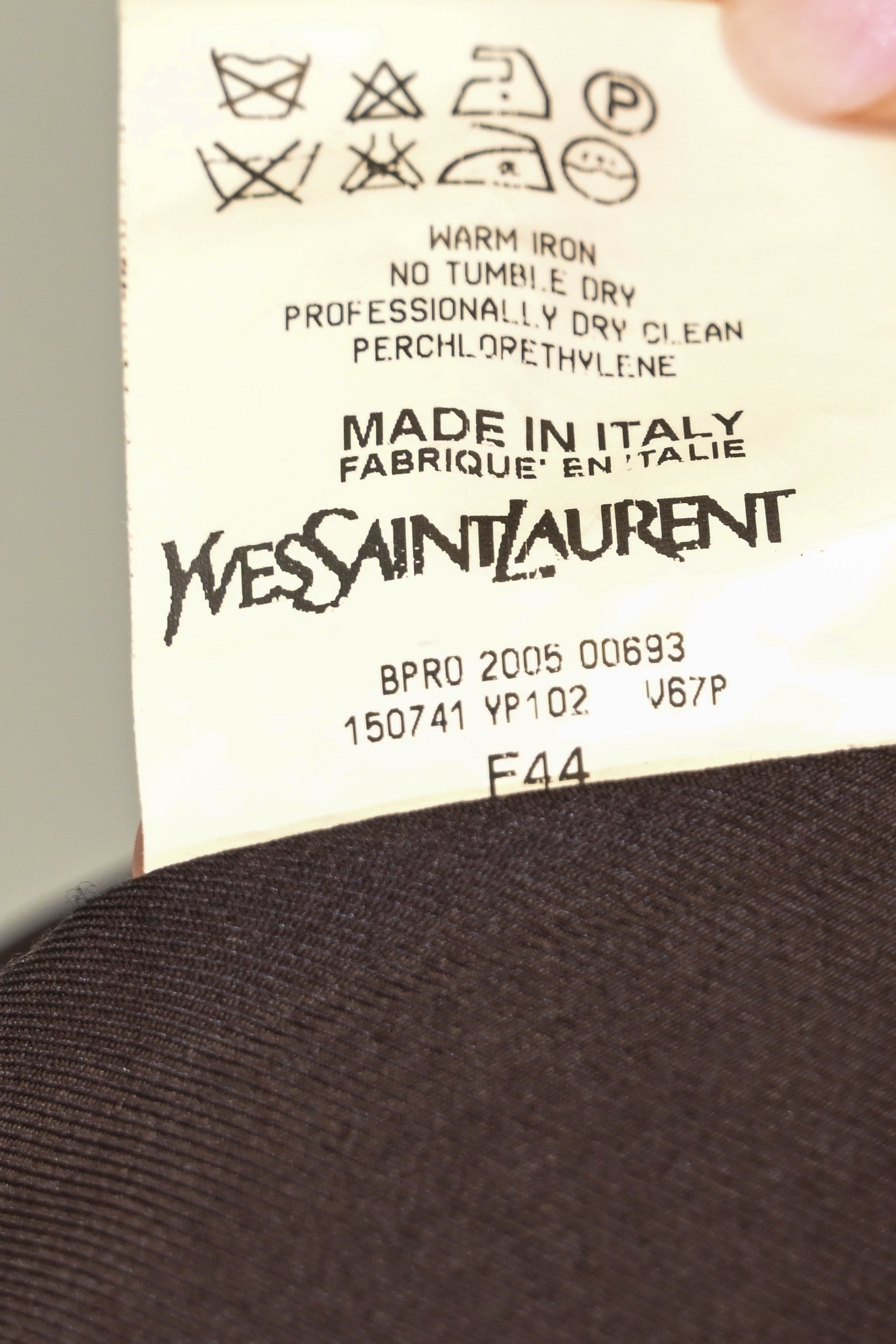 Yves Saint Laurent YSL Brown Bouclé Artisan Jacket Size 44