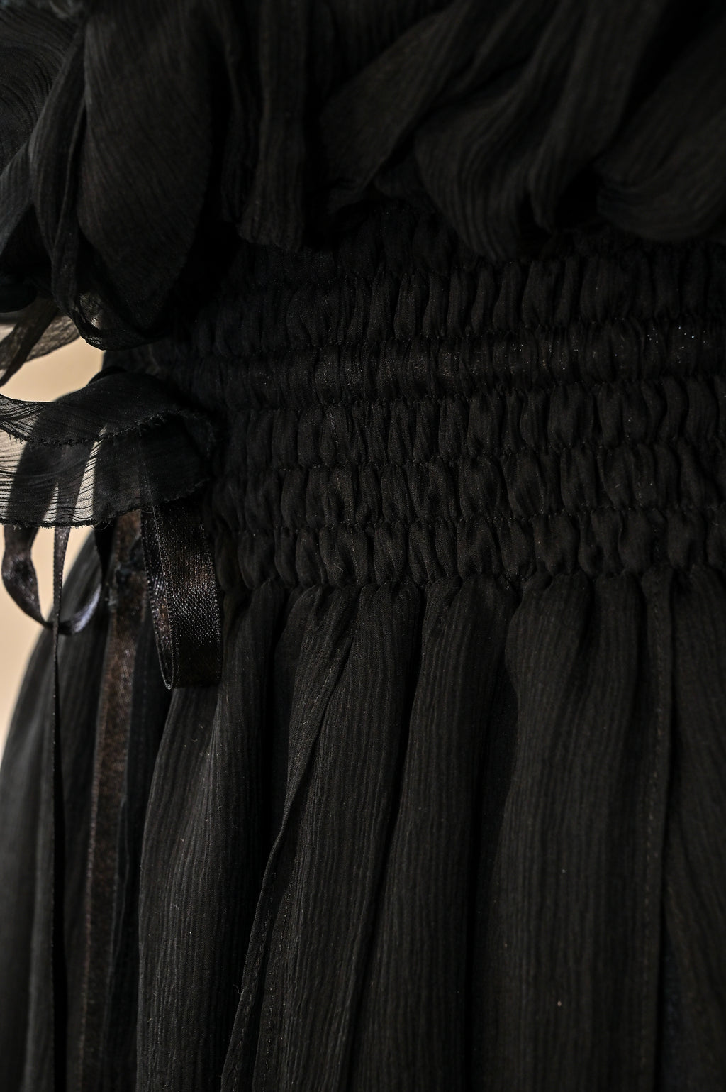 Robert Rodriguez Ruffled Silk Halter Blouse Size 12