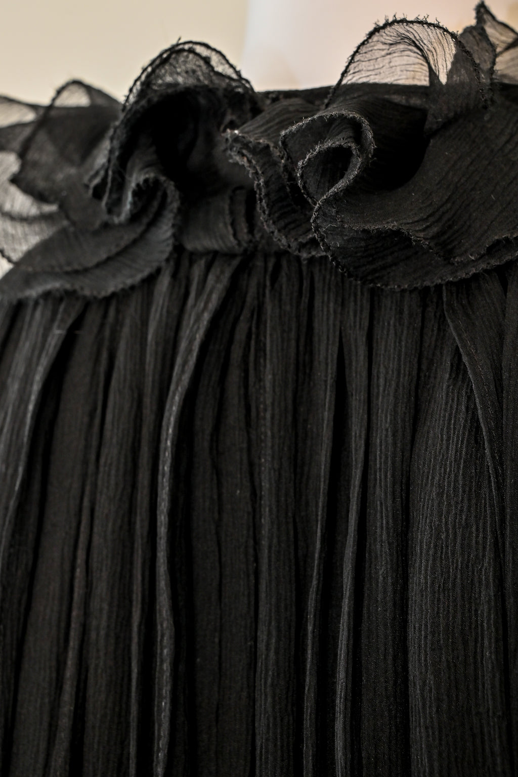 Robert Rodriguez Ruffled Silk Halter Blouse Size 12