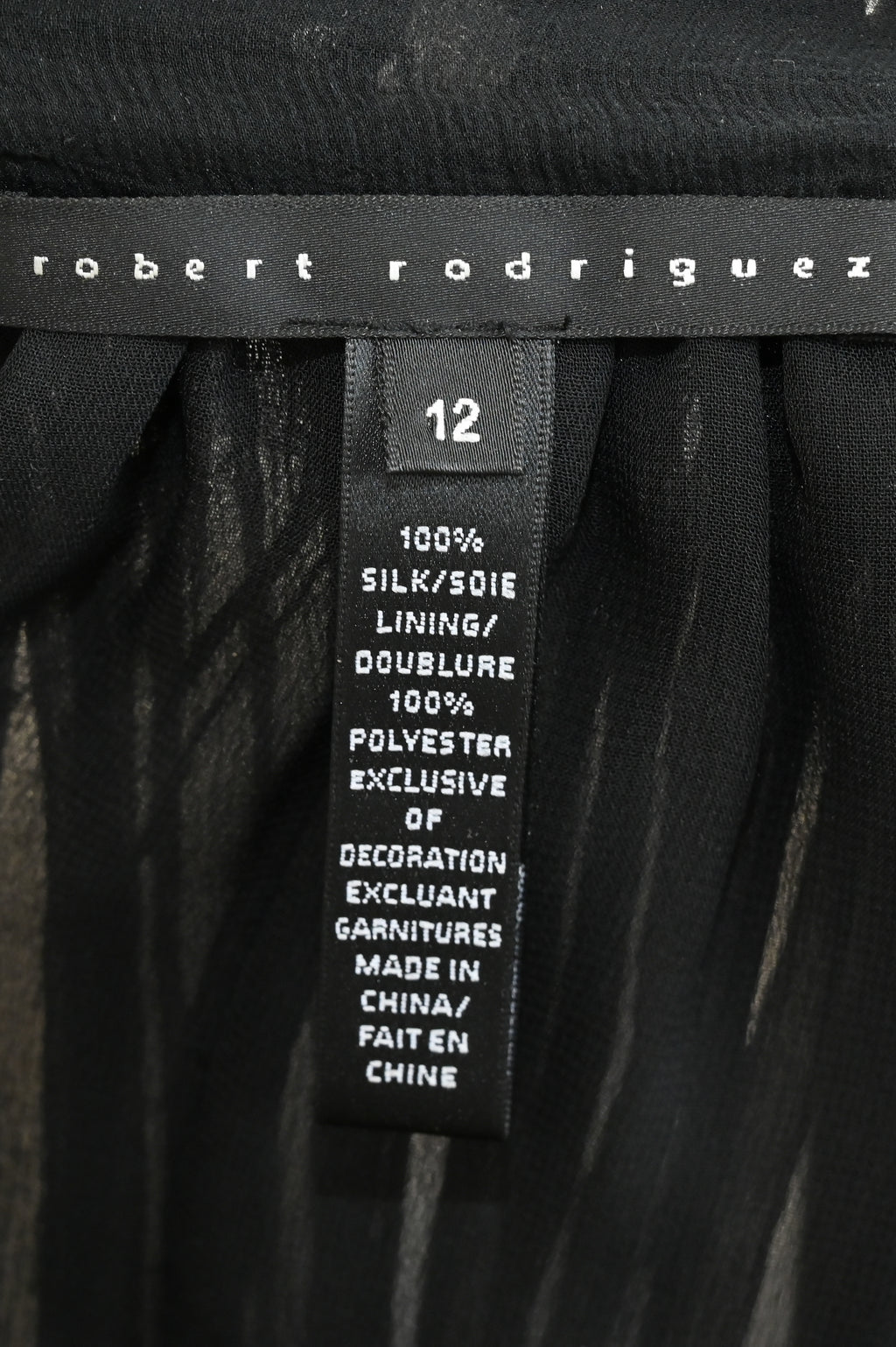 Robert Rodriguez Ruffled Silk Halter Blouse Size 12