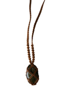 Olivia Moray Macrame Labradorite Pendant Necklace