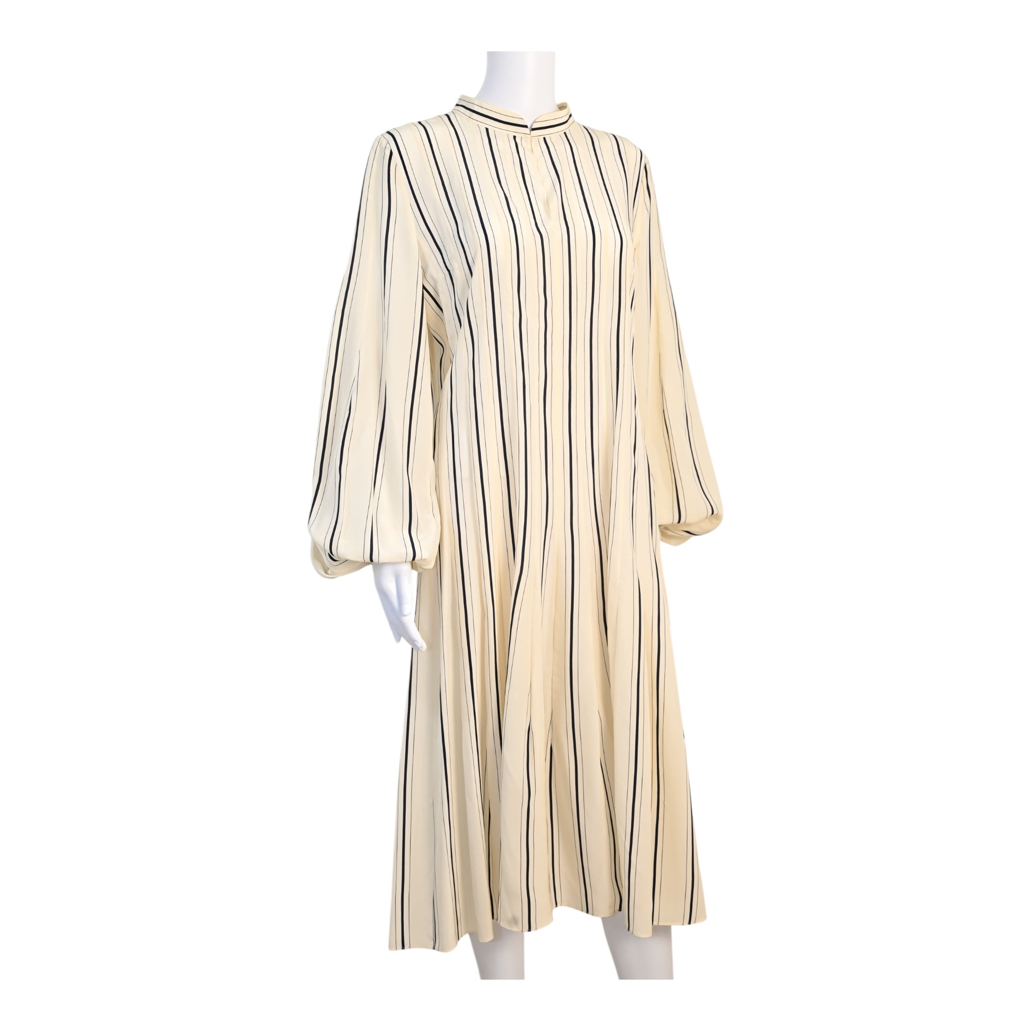 Akris Striped Balloon Sleeve Dress Siz3 6/8